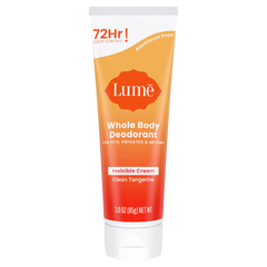 Clean Tangerine Cream Tube | Full Body Deodorant | Lume Deo